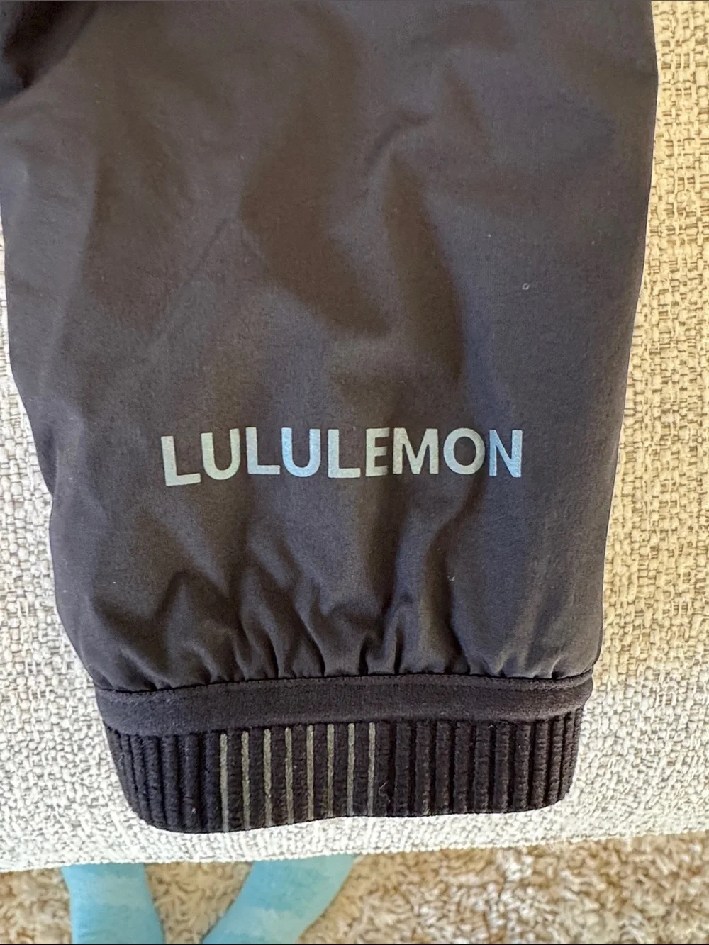 lululemon athletica Black Hooded Puffer Jacket